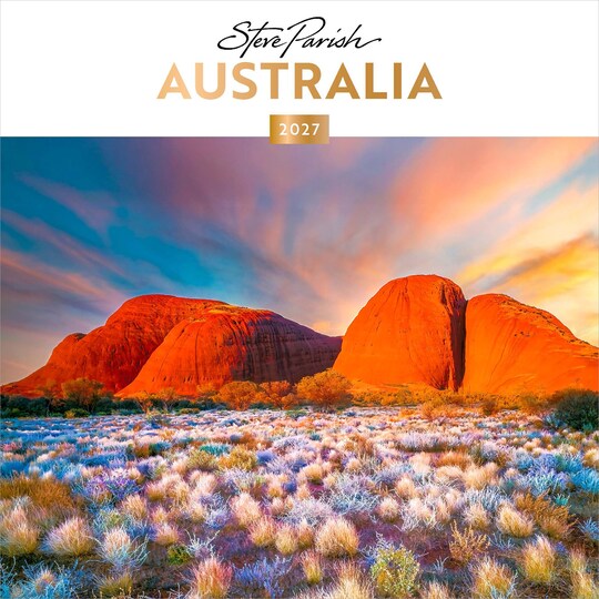 BrownTrout; Australia | Steve Parish | 2027 12 x 24 Inch (Hanging) Monthly Square Wall Calendar | Foil Stamped Cover | Plastic-Free; Category:Wall Calendars; Image:1